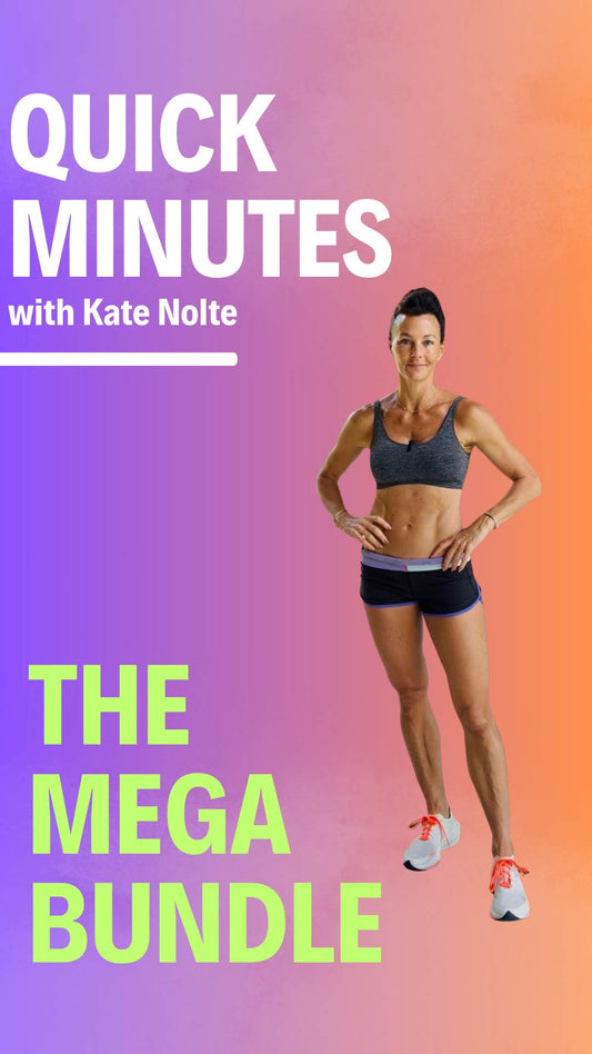 Quick Minutes™️ Mega Bundle-4 Workout Videos for Women 40+ | Strength, Mobility & Cardio